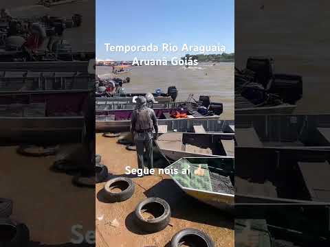 Temporada Rio Araguaia Aruanã Goiás #valedoaraguaia #pescaria #curtindoapraia #paisagemnatural