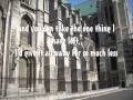 Hawk Nelson- One Thing I Have Left w/ Lyrics