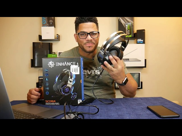 Vídeo relacionado con ENHANCE Cascos Gaming Scoria Headset USB/Auriculares Gaming Surround Sound 7.1 con Vibración y Microfono Extraible ¡ Escucha a Tus Enemigos Antes de Que Sea Demasiado Tarde !