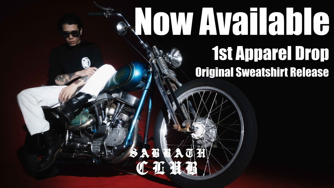 【SABBATH CLUB】限定スウェット発売。遂にアパレル1stドロップ。/harleydavidson/chopper/panhead/