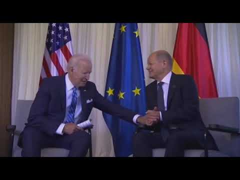 Treffen von Joe Biden und Olaf Scholz - Official SYNCHRO
