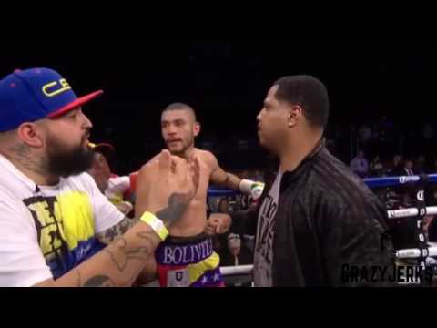 Boxer Andre Dirrell's uncle sucker punch!