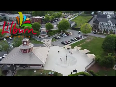 Old Town Lilburn, Ga 4K Drone Video