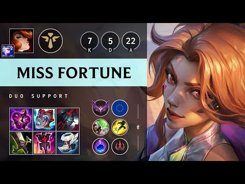 Miss Fortune Support vs Thresh: Killing spree - EUW Master Patch 14.23
