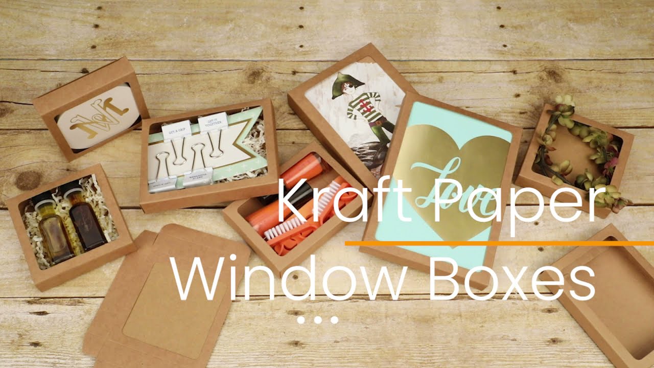 Kraft Window Boxes without Poly Sheet