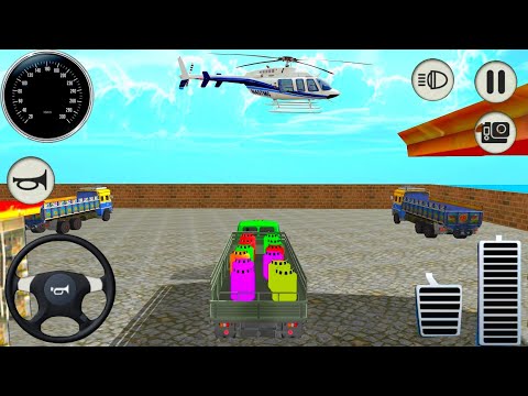 Offroad Cargo Truck Transport Driving Games 🚚💥💥|| Gameplay 19 || Flash Gaming Zone