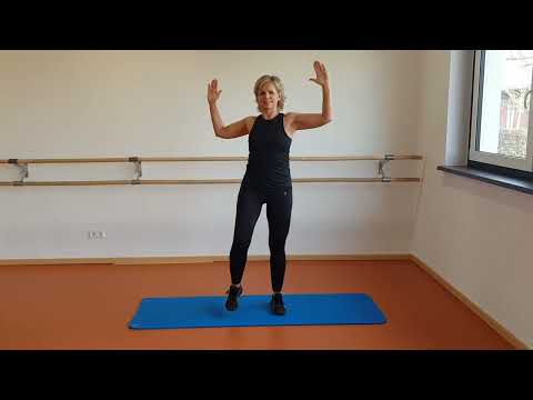 Übung 3: Kneelift Jump mit diagonalem Ellenbogen