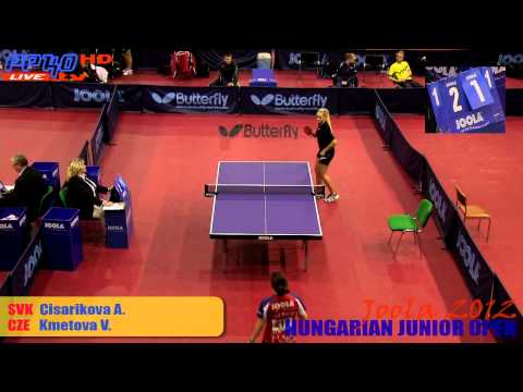 Joola Hungarian 2012 - Girls Singles Cisarikova A. vs. Kmetova V.