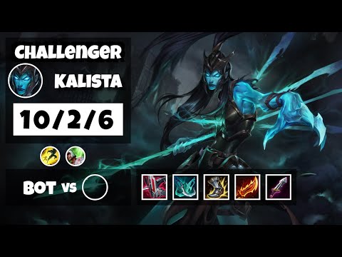 Kalista vs Kai'Sa EU Challenger BOT (10/2/6) - v11.8