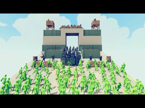 Zombie 100 Units vs Army - Totally Accurate Battle Simulator TABS