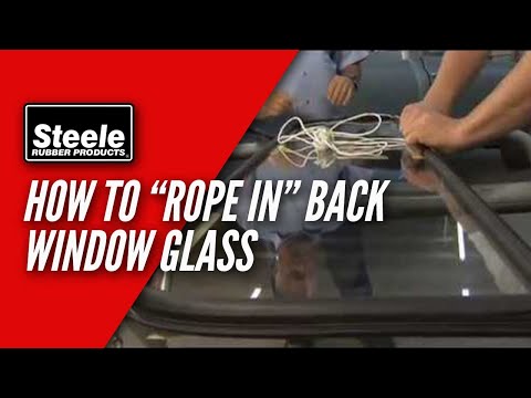 How to replace back window glass seal with cord