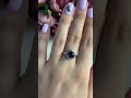 Серебряное кольцо с топазом Лондон Блю 1.645ct