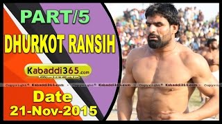 (1) Dhurkot Ransih ( Moga) Kabaddi Tournament 21 Nov 2015
