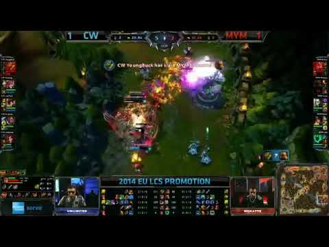 CW Amazing Vi VS MYM Game 3 Highlights   2014 EU LCS Promotion Tournament HQ