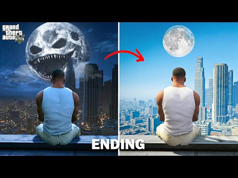 Franklin Finally Fixed The Strange Moon In GTA 5 !