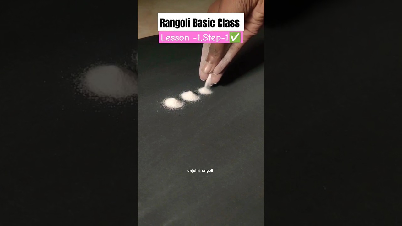 Rangoli Basic Class|Lesson-1,Step-1