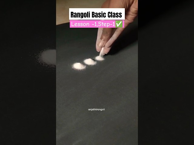 Rangoli Basic Class|Lesson-1,Step-1