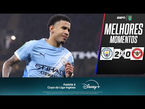 Gols e lances de Manchester City x Brentford