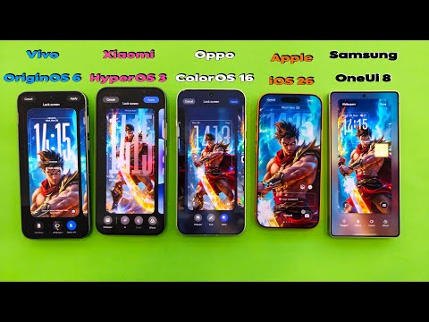 ColorOS 16 vs HyperOS 3 vs iOS 26 vs OriginOS 6 vs OneUi 8 - EPIC Comparison!