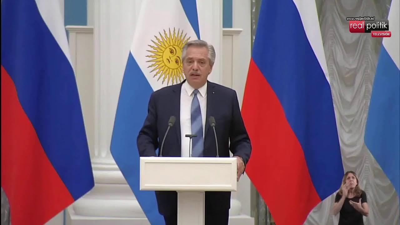 Conferencia de prensa de Alberto Fernández y Vladimir Putin