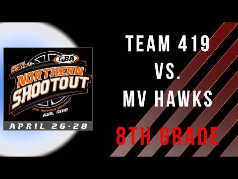 Team 419 vs. MV Hawks 8th - GBA LIVE - 15th Annual GBA Northern Shootout