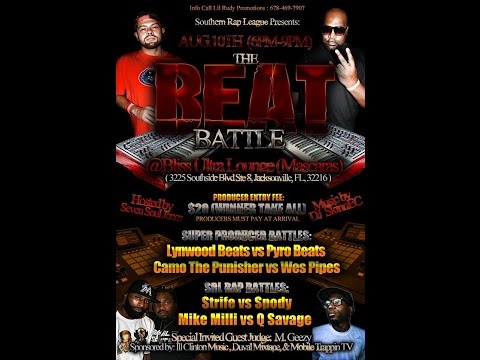 SRL Southern Rap League BEAT BATTLE Moe Beats vs DJ SkinnEC