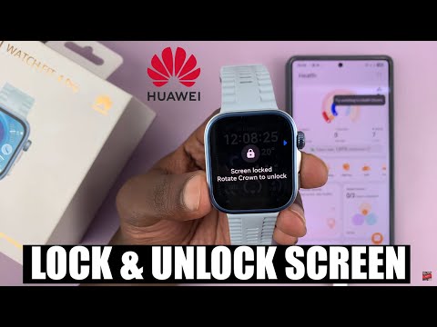How To Lock & Unlock Screen On Huawei Watch Fit 4 / Fit 4 Pro