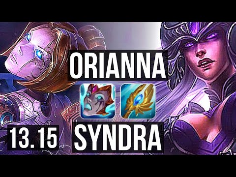 ORIANNA vs SYNDRA (MID) | Rank 4 Ori, 9/1/5, Dominating, Rank 29 | EUW Challenger | 13.15
