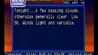 Weather Channel Local Forecast 2003