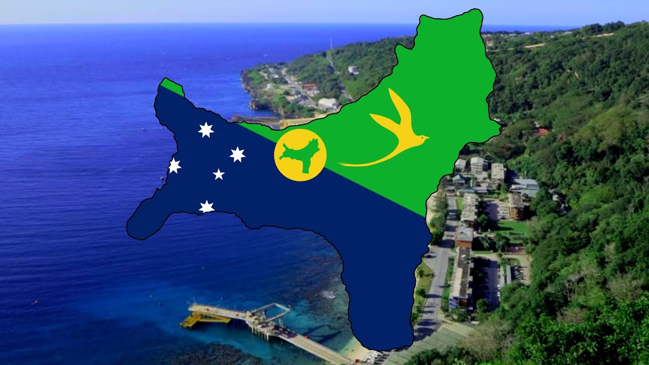 Christmas Island-🏴Flag Map Speed Art🖌️