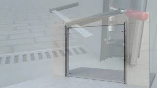 Montage Industrie-Sektionaltor BR60 L- Beschlag