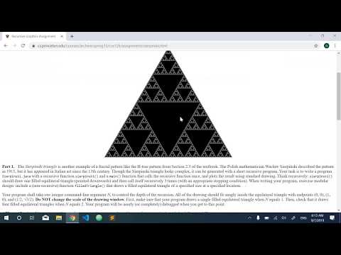 Drawing Sierpinski Triangle with Canvas API