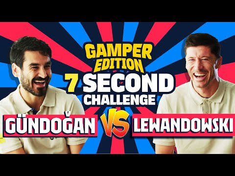 ⏱️ 7 SECOND CHALLENGE | GÜNDOGAN vs LEWANDOWSKI | GAMPER EDITION