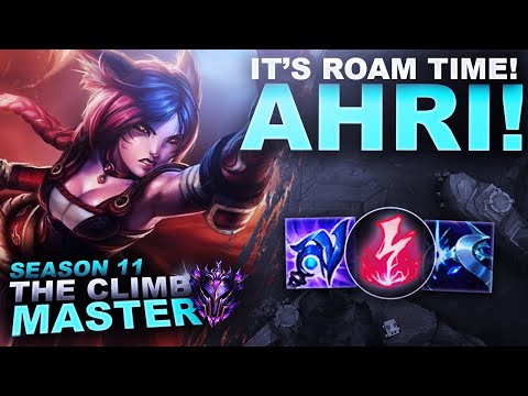 ROAM HEAVY PLAYSTYLE! AHRI! - Climb to Master S11 | League of Legends