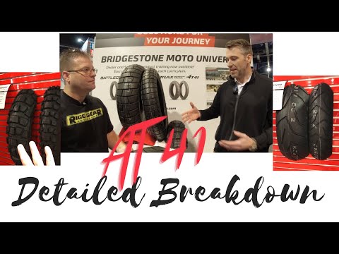New! Bridgestone Battlax AT41 Adventure Touring Tire Detailed Breakdown | 80% Street / 20% Dirt