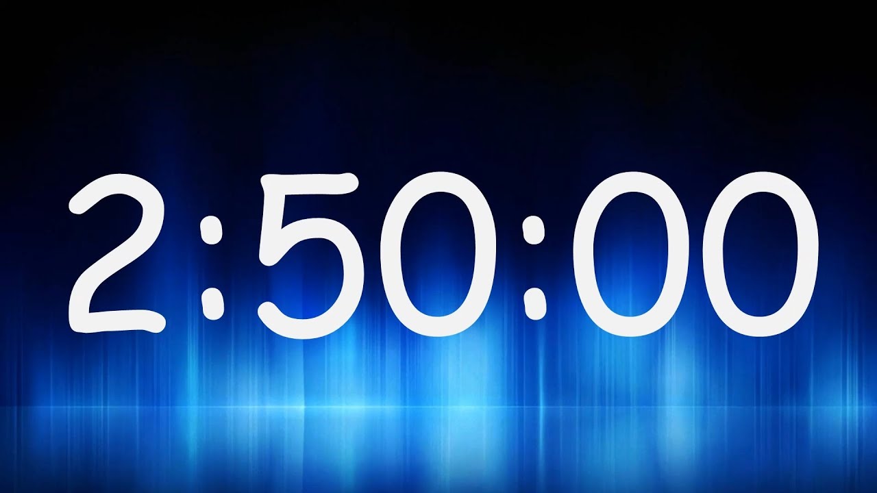 2 Hours 50 Minutes Timer / Countdown from 2h 50min