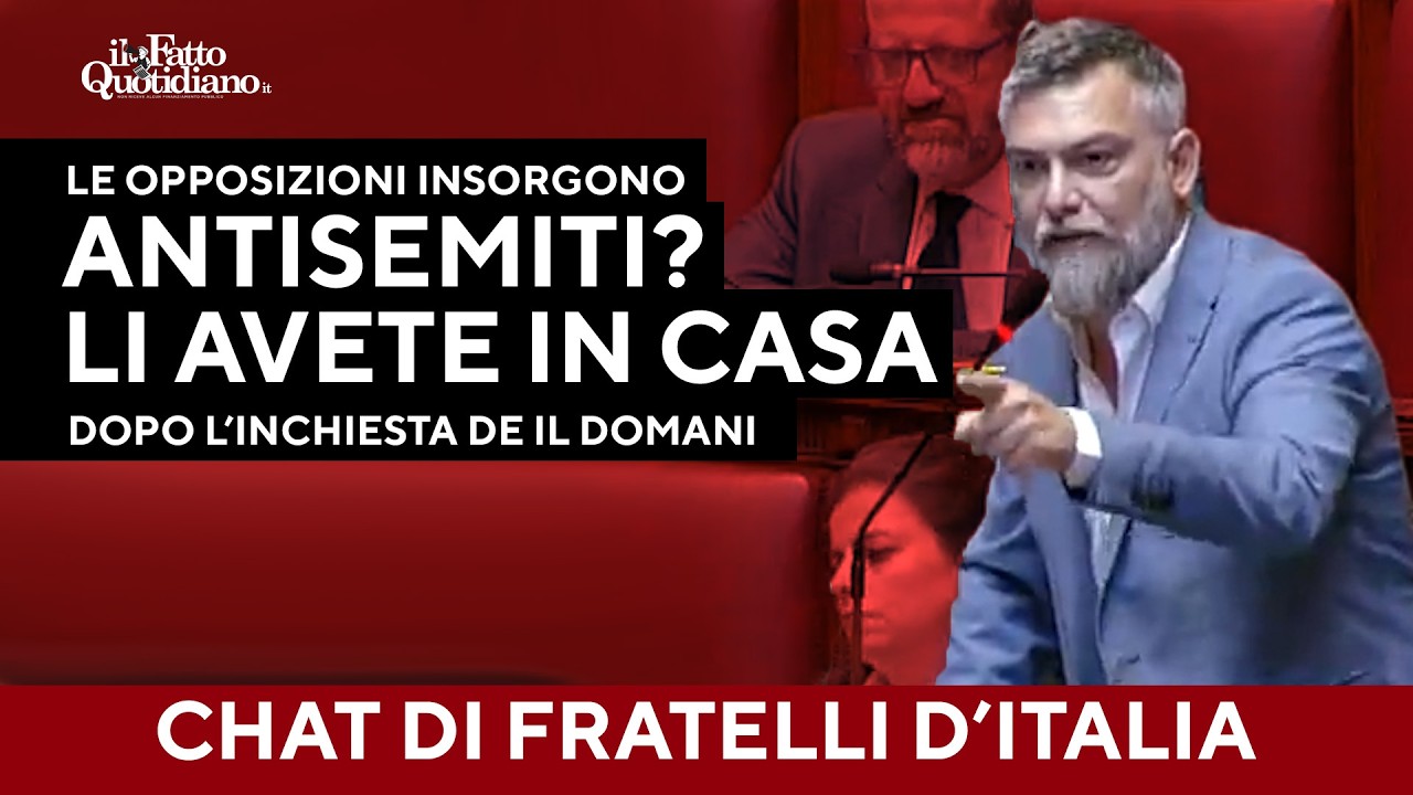 Chat di FdI, affondo delle opposizioni: “Meloni ci ha dato degli antisemiti, ma li ha in casa sua”