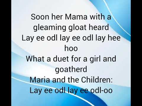 Julie Andrews - The Sound of Music - The Lonely Goatherd (Lyrics)