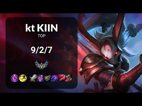 kt Kiin Kalista vs Fiora TOP - KR CHALLENGER Patch 14.6