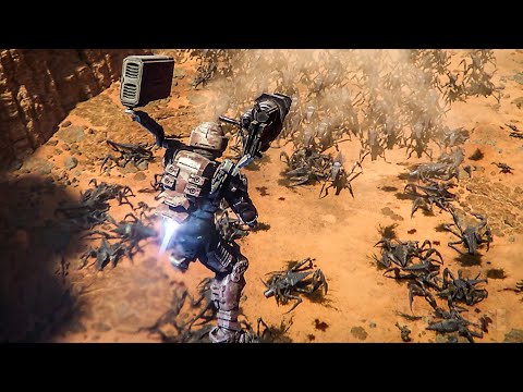 One Man Army VS 4278 Bugs | Starship Troopers: Traitor of Mars | CLIP
