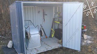 AECOJOY Outdoor Storage Shed w/ Shelves - Installation & Review