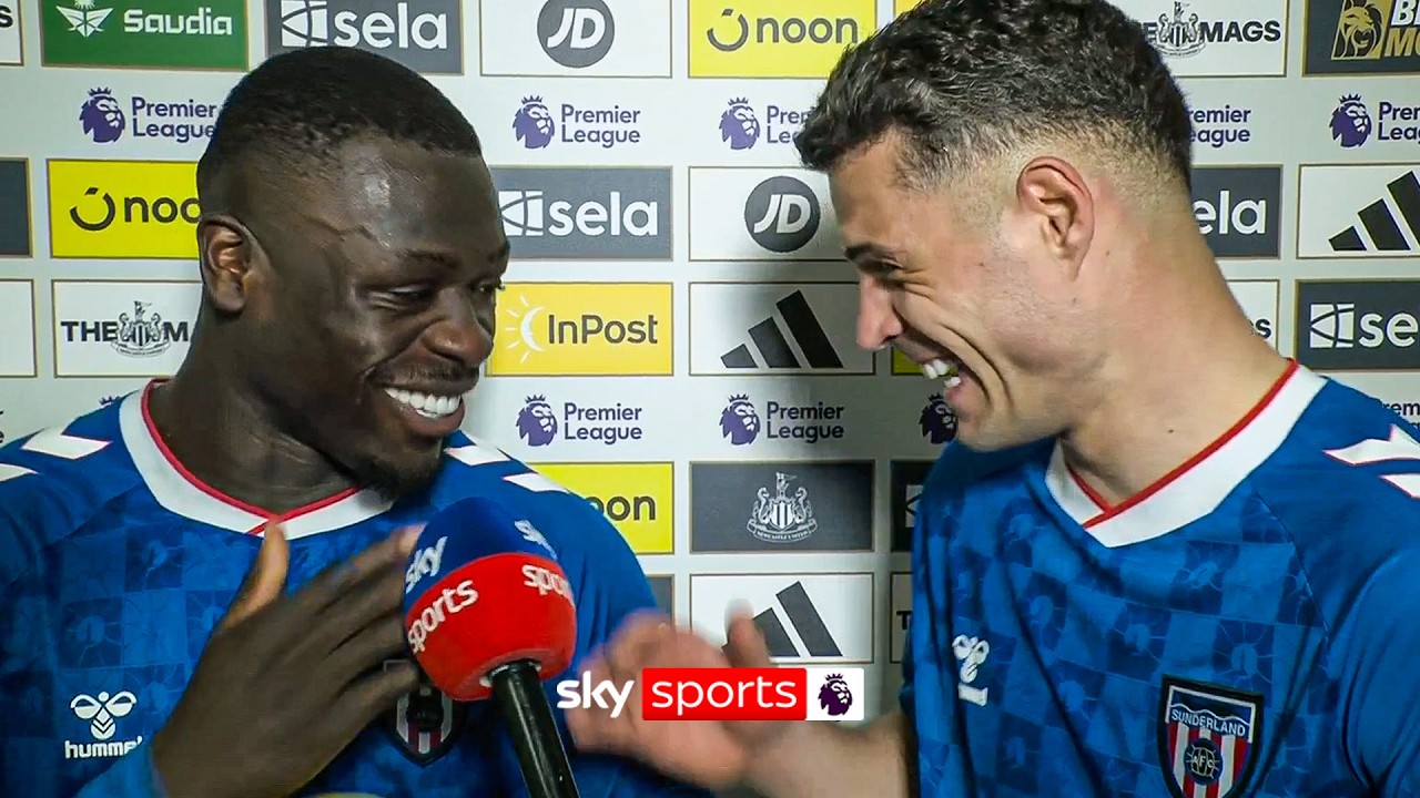 Brian Brobbey and Granit Xhaka react as Sunderland snatch DRAMATIC Tyne-Wear derby win