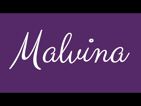 Learn how to Sign the Name Malvina Stylishly in Cursive Writing
