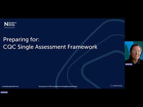 Preparing for the CQC Single Assessment Framework PREVIEW