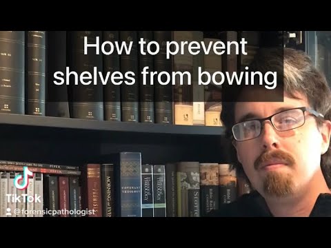 How to prevent bookshelves from bowing (or sagging)