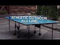Всепогодний тенісний стіл GSI-Sport Athletic Outdoor Alu Line (синій)