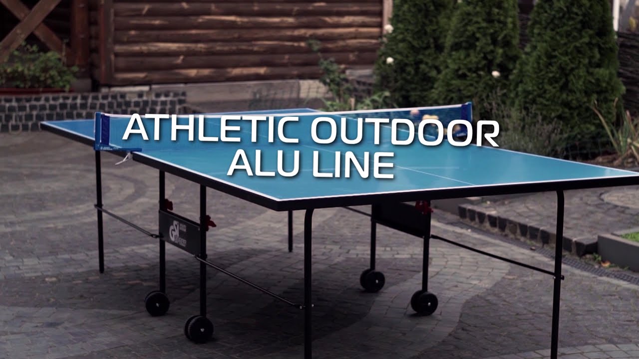 Всепогодний тенісний стіл GSI-Sport Athletic Outdoor Alu Line (синій)