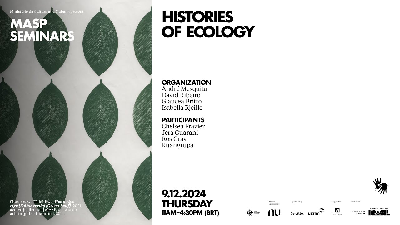 MASP Seminars| Histories of Ecology | 2024.09.12 (English)