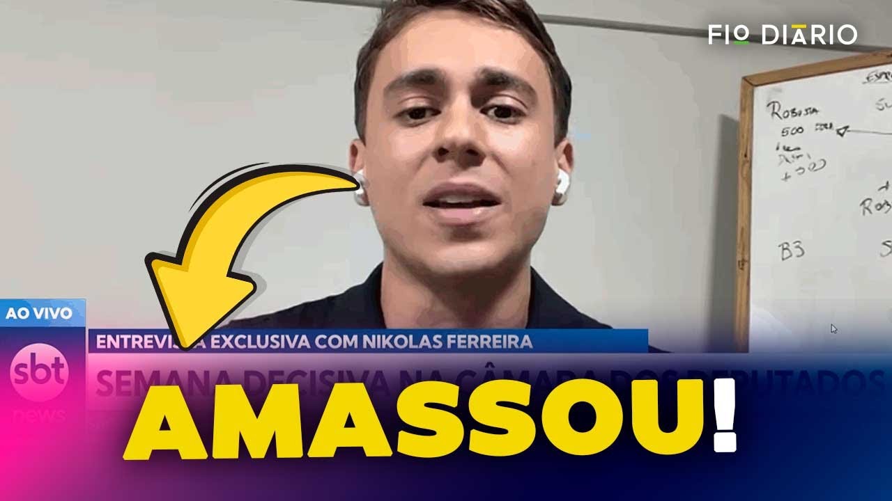 🔥INCRÍVEL: NIKOLAS FERREIRA DETONA MORAES NO SBT
