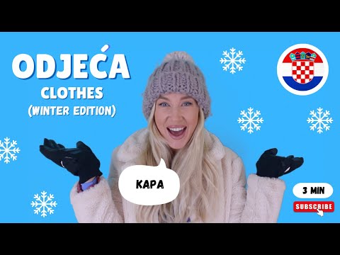 Learn Croatian - Odjeća (Clothes) Winter Edition